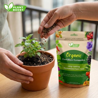 PlantBoost Organic Fertilizer - Long-Lasting Spreadable Plant Food