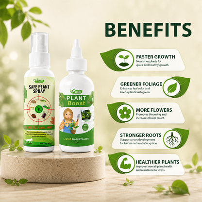 Natural Plant Care Combo -  Plant Boost with Safe Plant Sprays