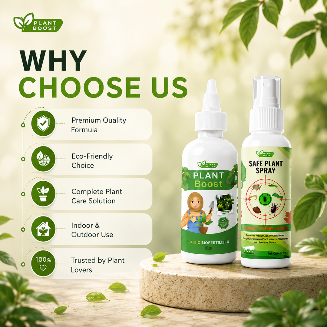 Natural Plant Care Combo -  Plant Boost with Safe Plant Sprays