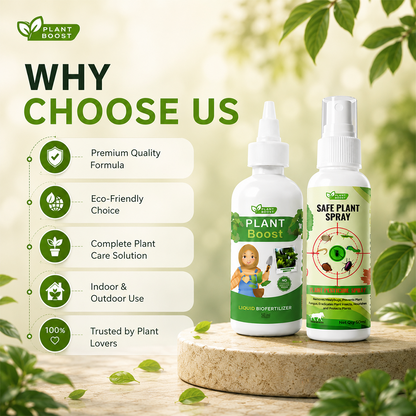 Natural Plant Care Combo -  Plant Boost with Safe Plant Sprays