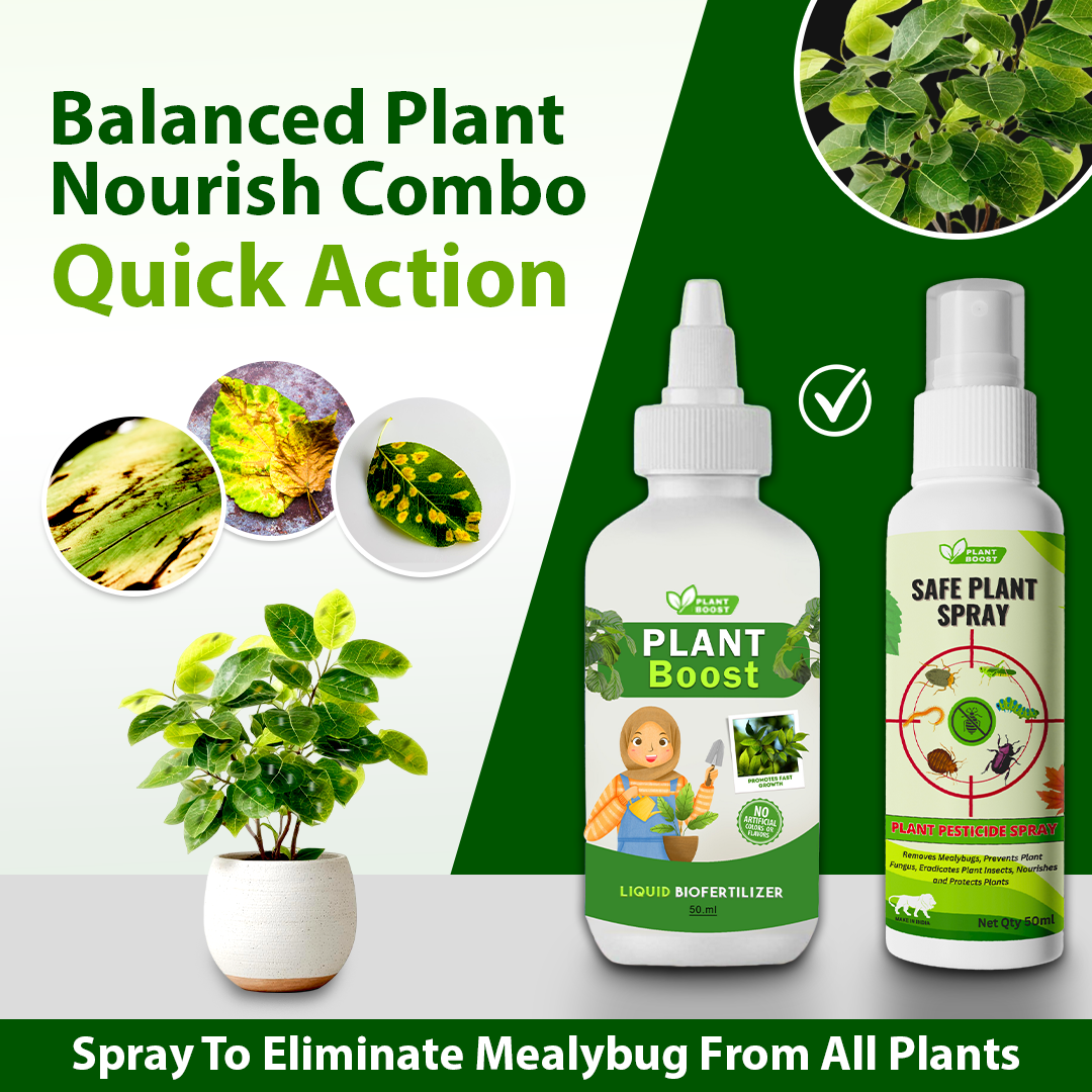 Natural Plant Care Combo -  Plant Boost with Safe Plant Sprays
